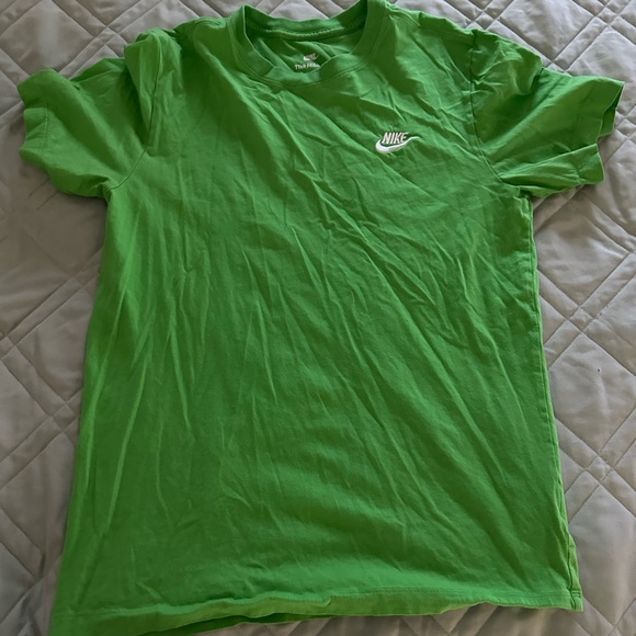 illusion green nike shirt